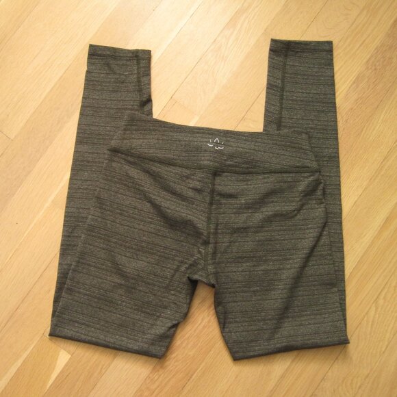 Beyond Yoga Stripe-Hype Long Yoga Leggings Olive Size Medium - Picture 2 of 6